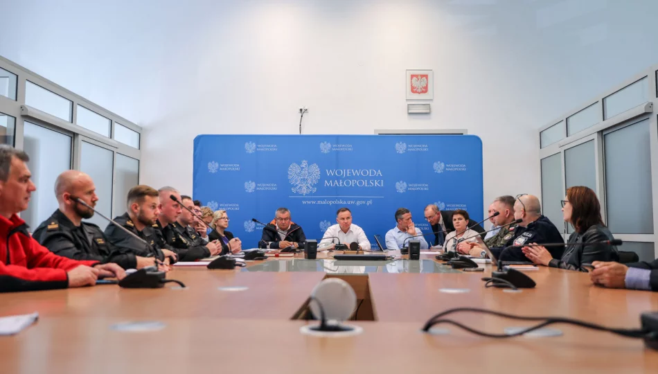 Prezydent w Małopolsce: służby w gotowości, sytuacja jest monitorowana. Spodziewane są dalsze opady - zdjęcie 1