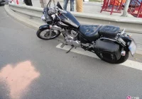 Grybów, ul. Kościuszki - zderzenie motocykla i samochodu osobowego - zdjęcie główne