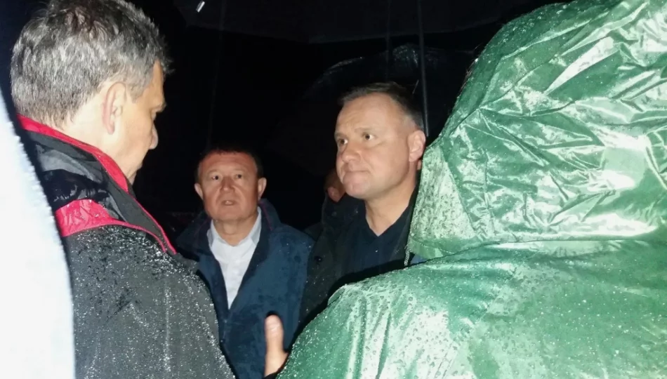 Nocna wizyta prezydenta na Limanowszczyźnie - zdjęcie 1