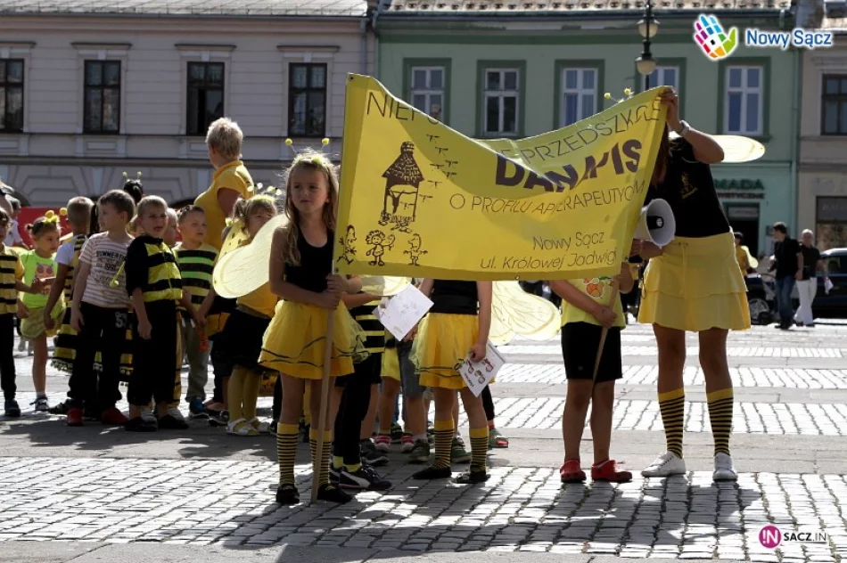Pszczeli korowód przemaszerował pod sądecki ratusz - zdjęcie 4