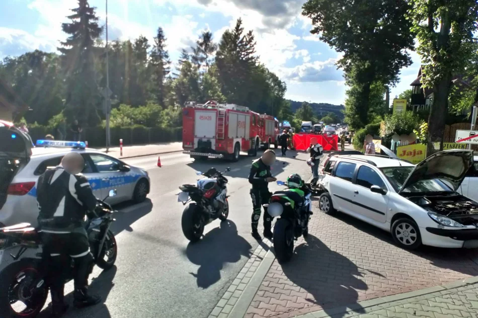 W wypadku zginęła młoda kobieta, kierowca w szpitalu. Droga odblokowana - zdjęcie 3