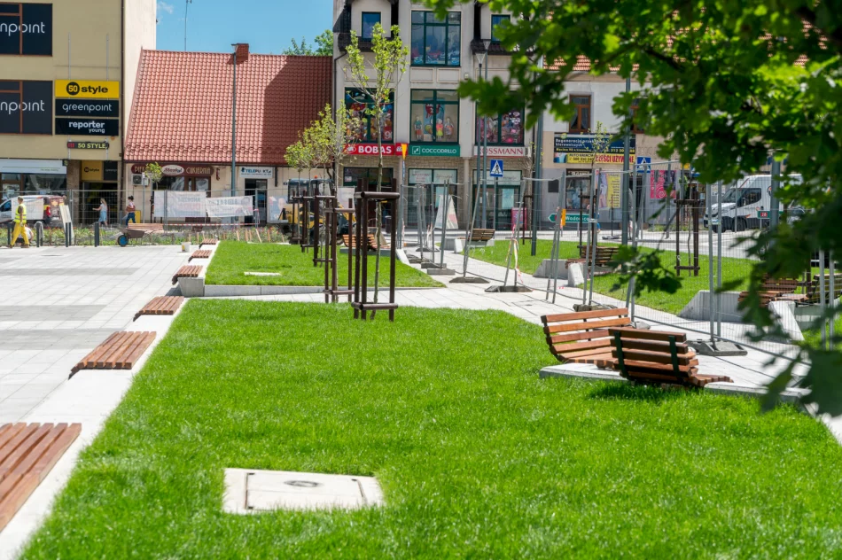 Rewitalizacja Rynku w Limanowej - postępy prac (30 czerwca 2020 roku) - zdjęcie 8