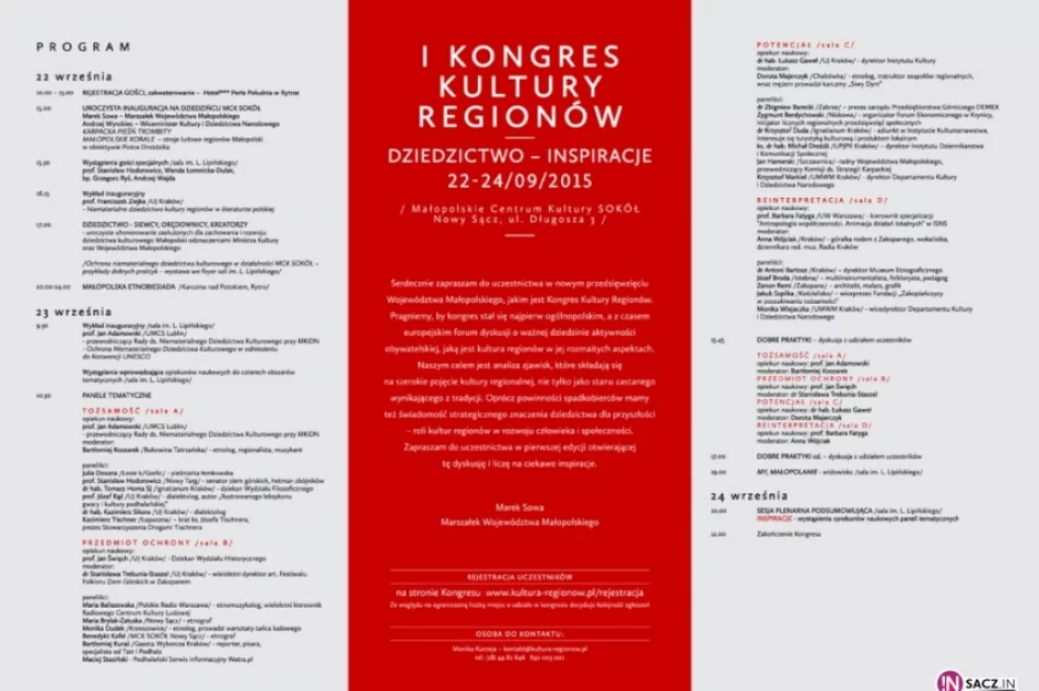 MCK Sokół rusza z nowym projektem: I Kongres Kultury Regionów Dziedzictwo – Inspiracje - zdjęcie 3