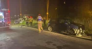 Czołowe zderzenie dwóch samochodów - zdjęcie 4