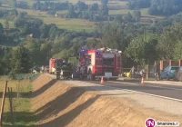 Groźnie wyglądająca kolizja. Kierującą oślepiło słońce - zdjęcie główne