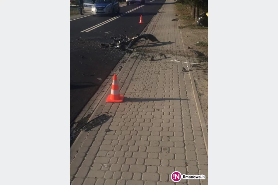 Groźnie wyglądająca kolizja. Kierującą oślepiło słońce - zdjęcie 3