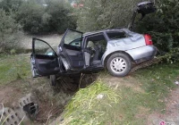 Tylicz – dachowanie samochodu osobowego - zdjęcie główne