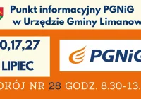Lipcowe terminy dyżurów doradcy PGNiG w Urzędzie Gminy Limanowa - zdjęcie główne