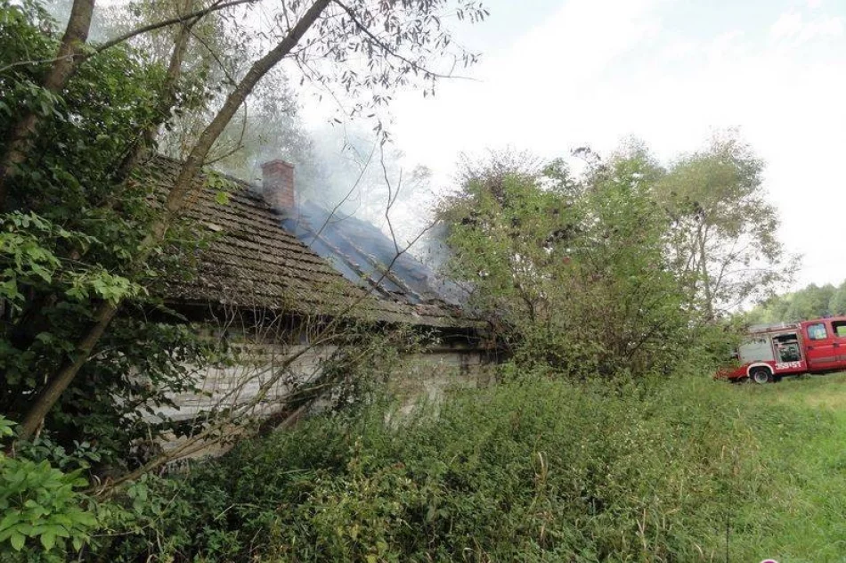 Roztoka-Brzeziny – pożar budynku mieszkalnego - zdjęcie 4