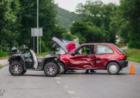 Zderzenie samochodu i quada. 57-latek trafił do szpitala - zdjęcie główne