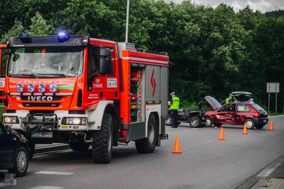 Zderzenie samochodu i quada. 57-latek trafił do szpitala - zdjęcie 4