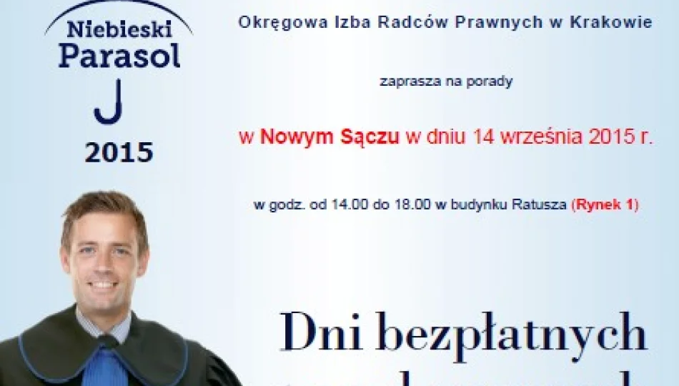 'Niebieski Parasol 2015 '- bezpłatne porady prawne w Nowym Sączu - zdjęcie 1