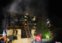 Grybów, Sośnie Dolne - spłonął budynek gospodarczy - zdjęcie główne