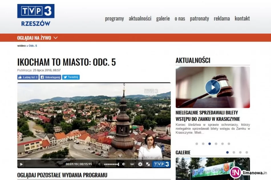 iKOCHAM TO MIASTO- LIMANOWA W TVP3 RZESZÓW - zdjęcie 2