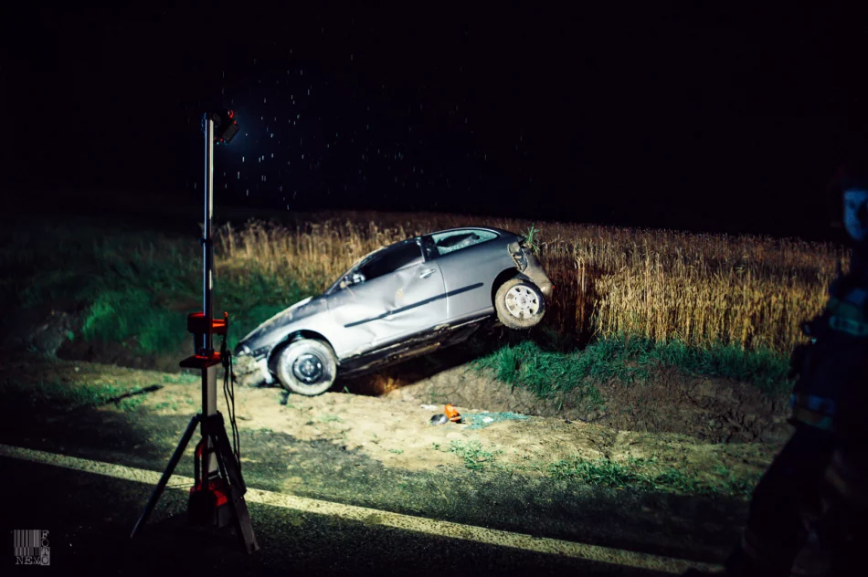 Groźnie wyglądające zdarzenie na DK 28 - zdjęcie 2