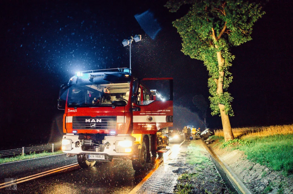 Groźnie wyglądające zdarzenie na DK 28 - zdjęcie 3