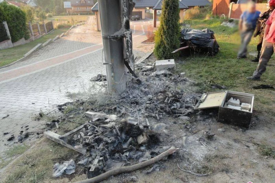 Spłonęła stacja transformatorowa w Muszynie - zdjęcie 3