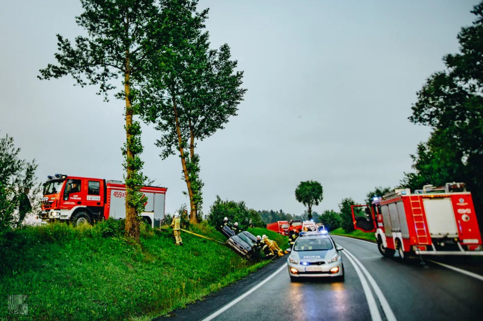 Dachowało Audi, którym podróżowały 4 osoby, w tym dzieci - zdjęcie 7