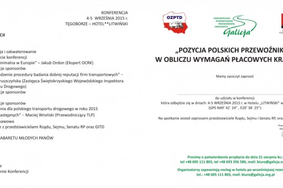 Problemy transportu – konferencja w Tegoborzy - zdjęcie 2