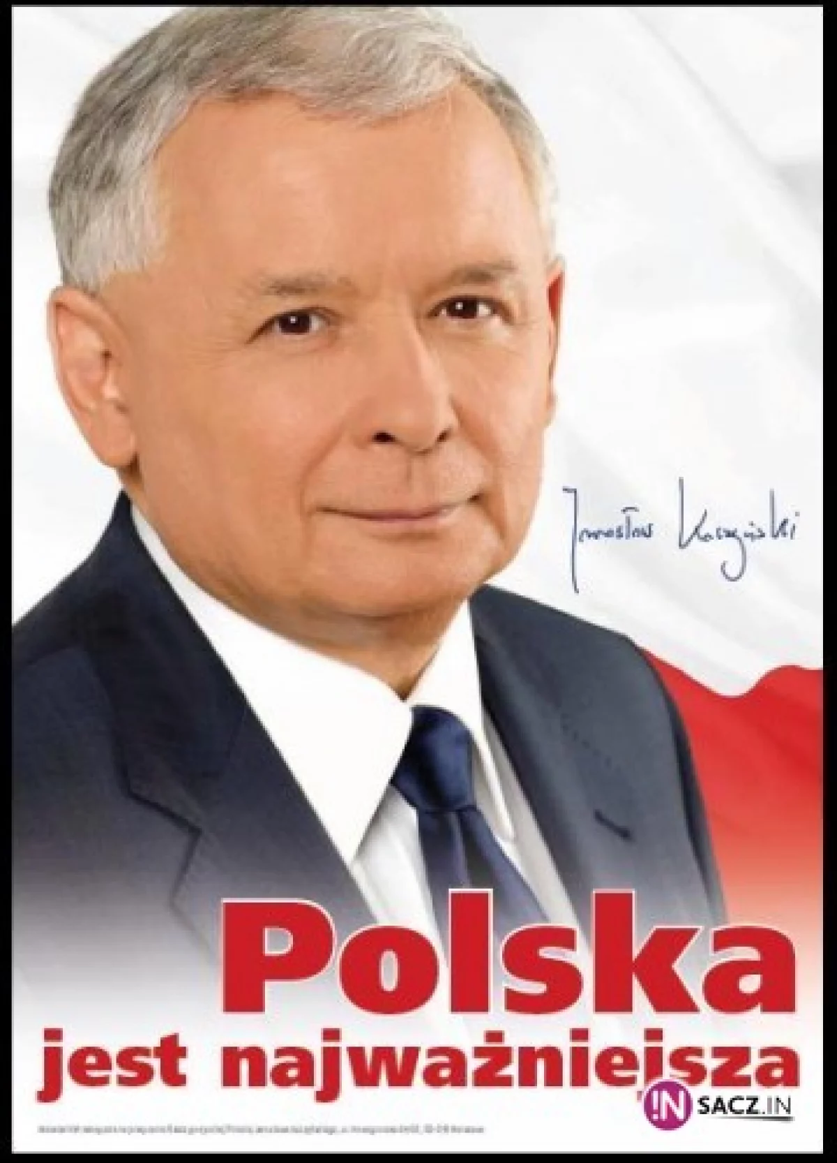 Jarosław Kaczyński przez pół godziny był jedynką w Nowym Sączu!