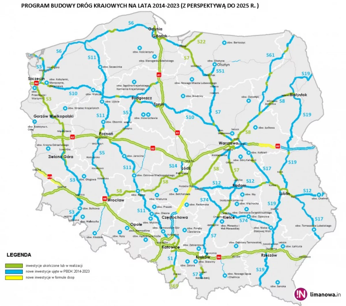 Program Budowy Dróg Krajowych omija powiat limanowski