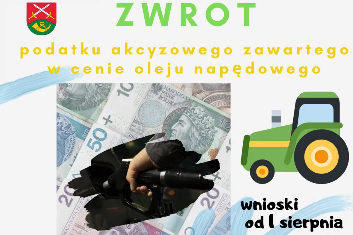 ZWROT PODATKU AKCYZOWEGO - od 1 sierpnia składanie wniosków