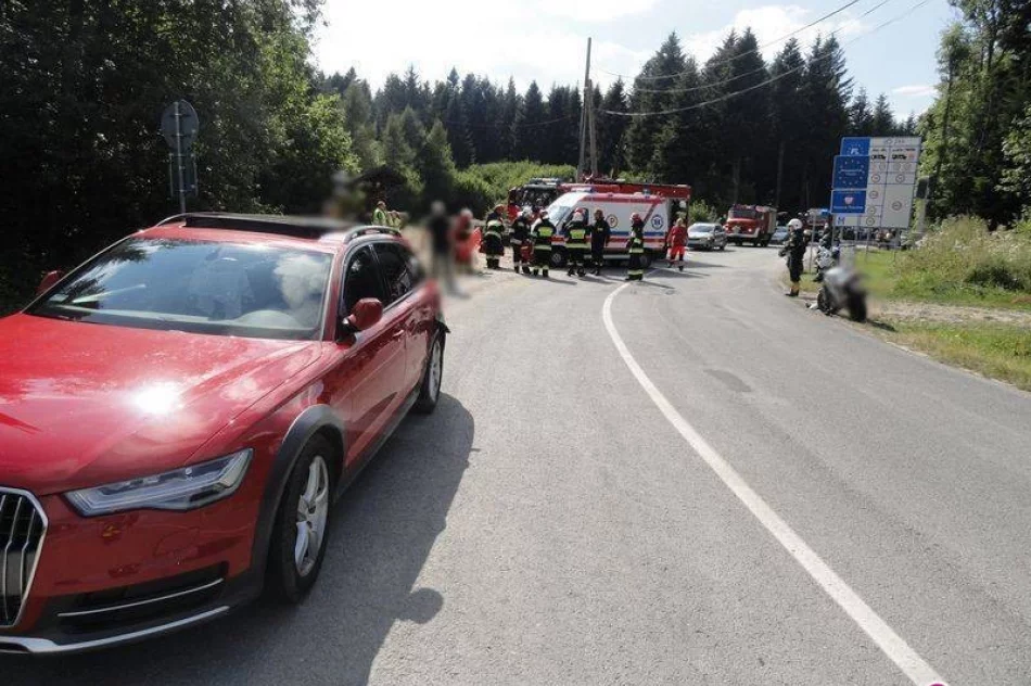 Muszynka - ranny motocyklista - zdjęcie 2