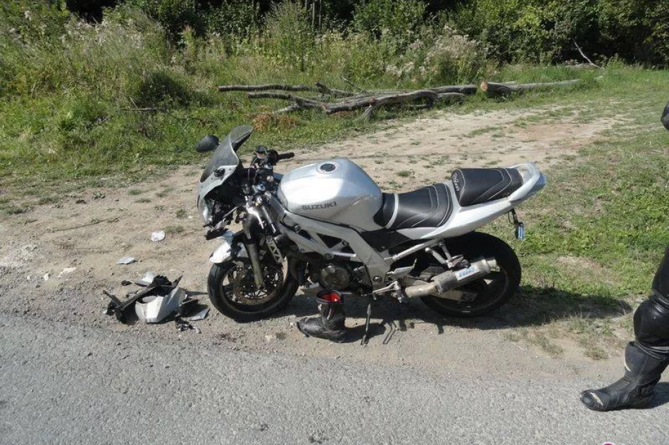 Muszynka - ranny motocyklista - zdjęcie 4