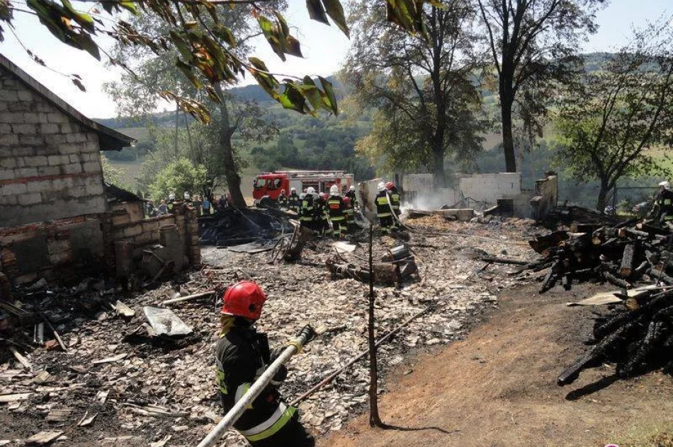 Jelna: pożar budynku gospodarczego - zdjęcie 2