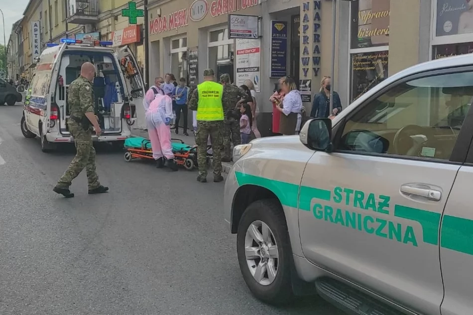 Pogranicznicy pomogli potrąconej w centrum 11-latce - zdjęcie 2