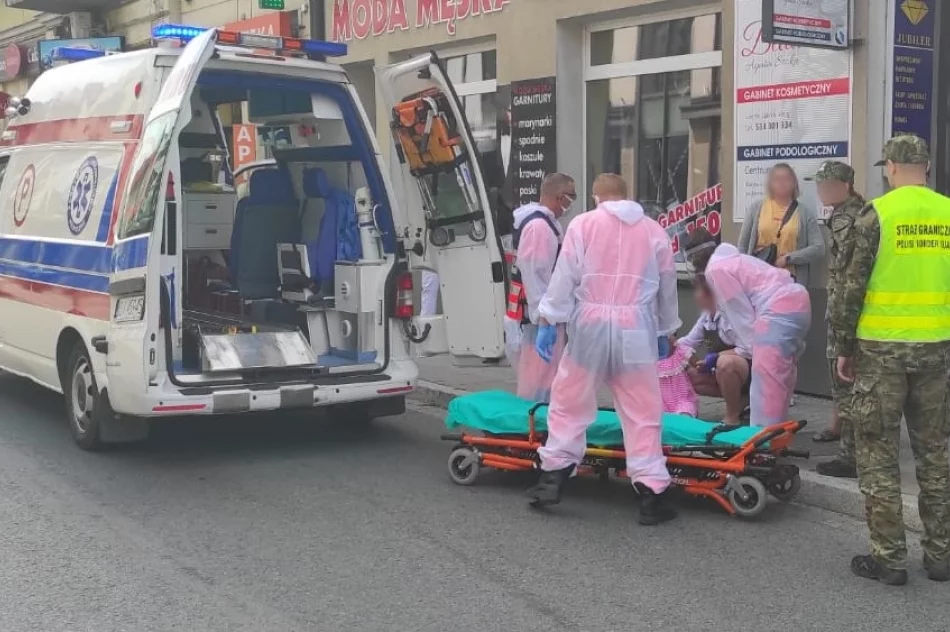 Pogranicznicy pomogli potrąconej w centrum 11-latce - zdjęcie 3