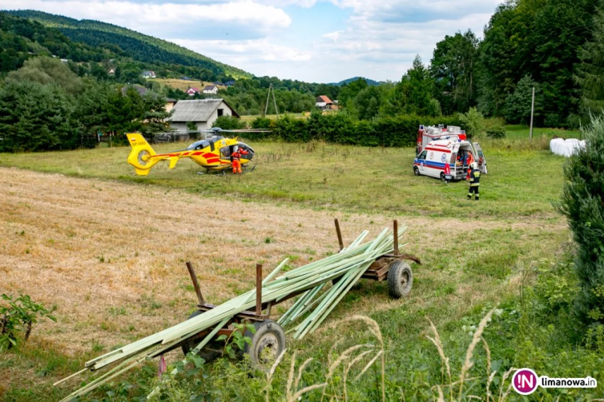 Chłopiec spadł ze schodów na budowie. 12-latka do szpitala zabrało LPR