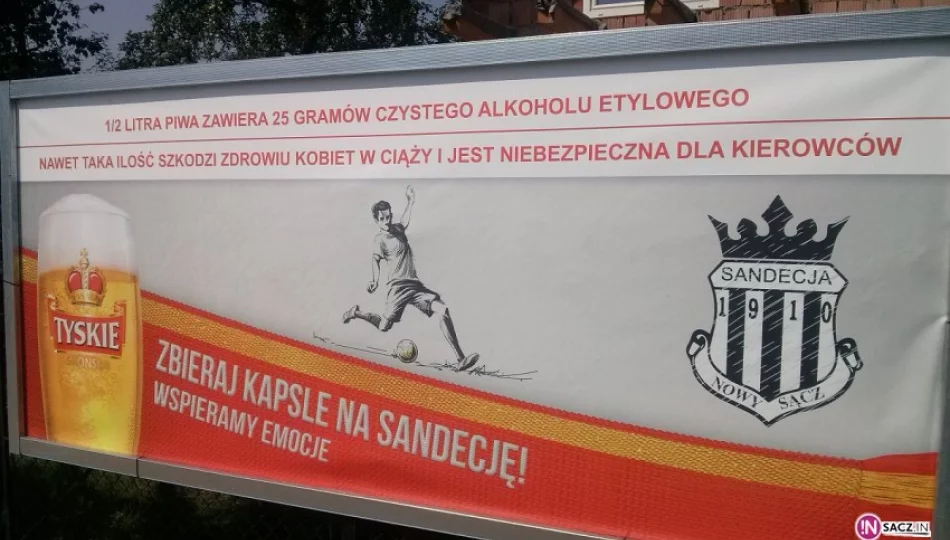 Wypij za Sandecję, za kapsle Tyskiego klub dostanie 20 tysięcy - zdjęcie 1