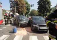 Na Paderewskiego zderzyły się dwa samochody - zdjęcie główne