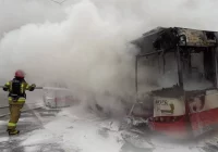 Spłonęły trzy autobusy - zdjęcie główne