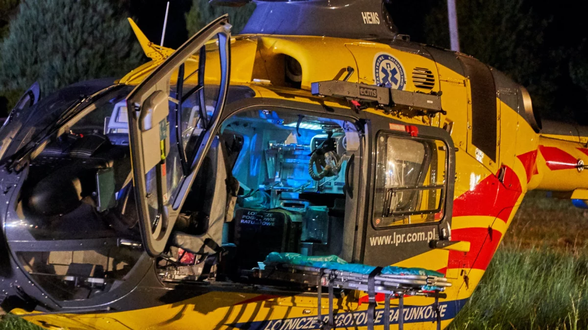 Wypadek na quadzie - mężczyznę zabrał śmigłowiec LPR