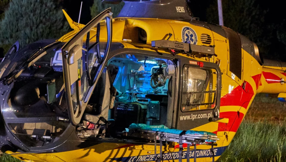 Wypadek na quadzie - mężczyznę zabrał śmigłowiec LPR - zdjęcie 1