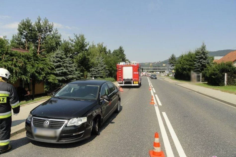 Zderzenie dwóch samochodów osobowych w Wielogłowach - zdjęcie 3