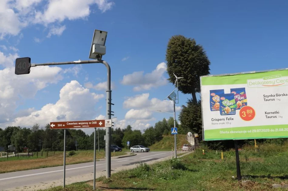 Przy przejściu dla pieszych w Mordarce zamontowano lampy hybrydowe - zdjęcie 2