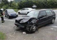 Łabowa – zderzenie dwóch samochodów osobowych - zdjęcie główne