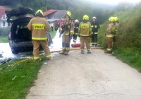 Zapalił się samochód osobowy - zdjęcie główne