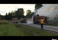 Stara Wieś i Chełmiec - spłonęły ciężarówki - zdjęcie główne