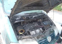 Nowy Sącz, ulica Węgierska - pożar samochodu osobowego - zdjęcie główne