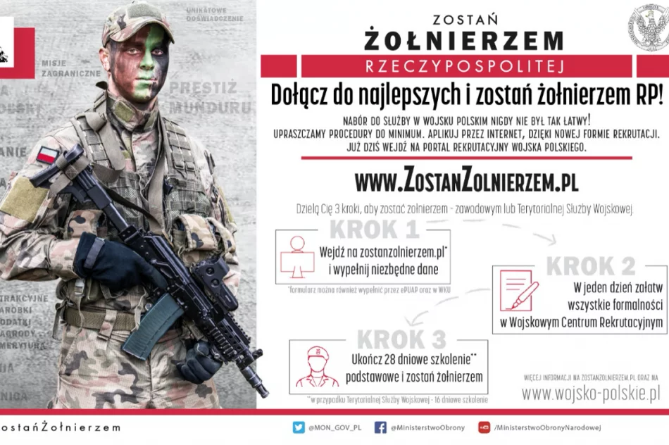 Od dziś nabór kandydatów do czynnej służby wojskowej według uproszczonych procedur - zdjęcie 3