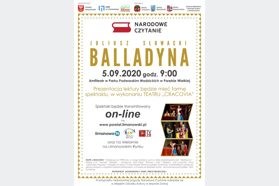 Narodowe Czytanie "Balladyny" online na łamach portalu - zdjęcie 7