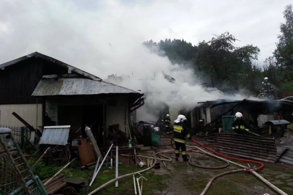 Powroźnik - płonęła stodoła. W środku były butle z gazem - zdjęcie 3