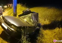 23-latka straciła panowanie nad autem i uderzyła w słup - zdjęcie główne