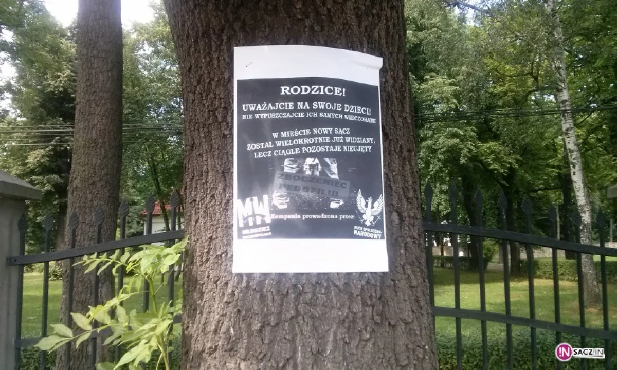 Młodzież Wszechpolska ostrzega przed pedofilem. Dlaczego nie policja?