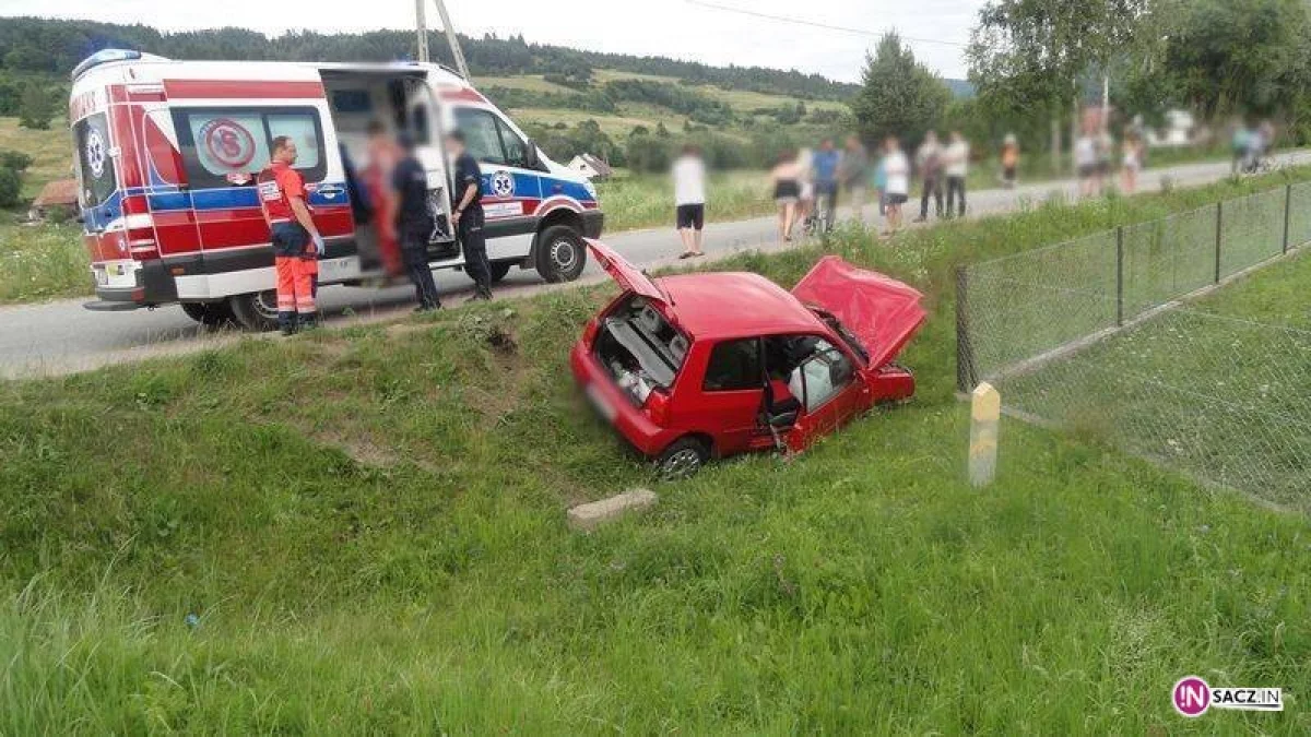 Powroźnik - zderzenie dwóch samochodów