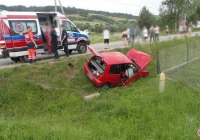 Powroźnik - zderzenie dwóch samochodów - zdjęcie główne